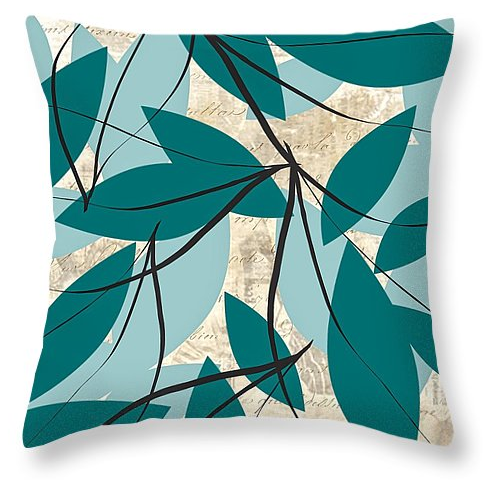 Turquoise and Gray Throw Pillows