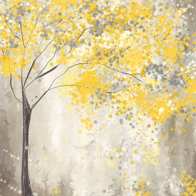 Yellow And Gray Tree