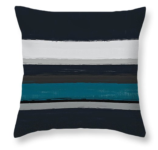 Navy and Turquoise Throw Pillows