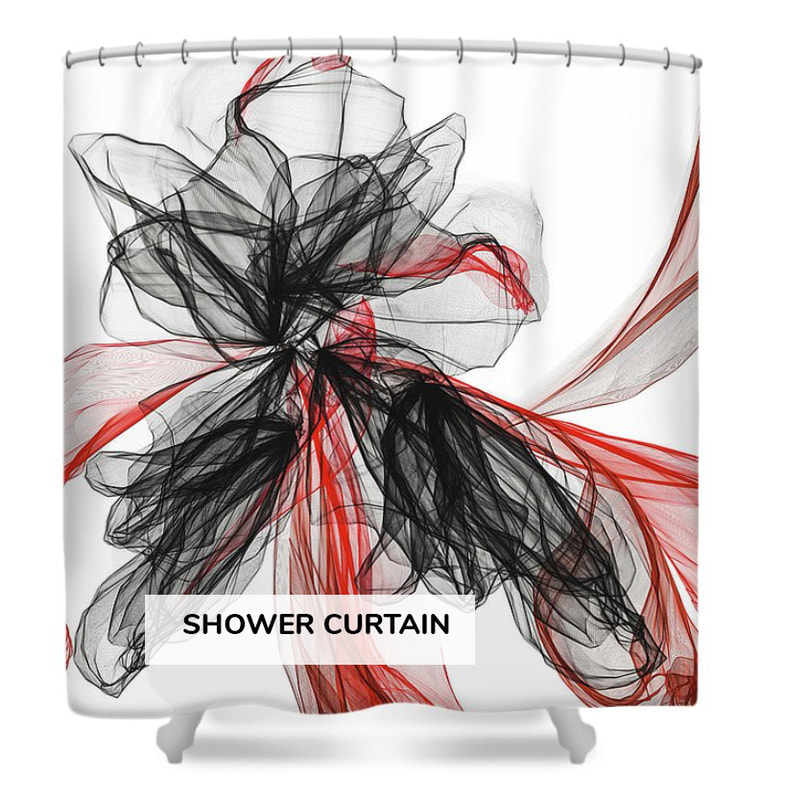 Black And Red Shower Curtains