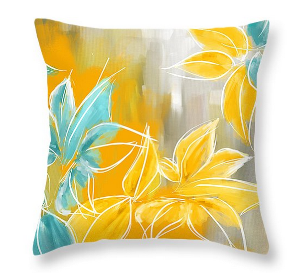 Yellow and Turquoise Pillows