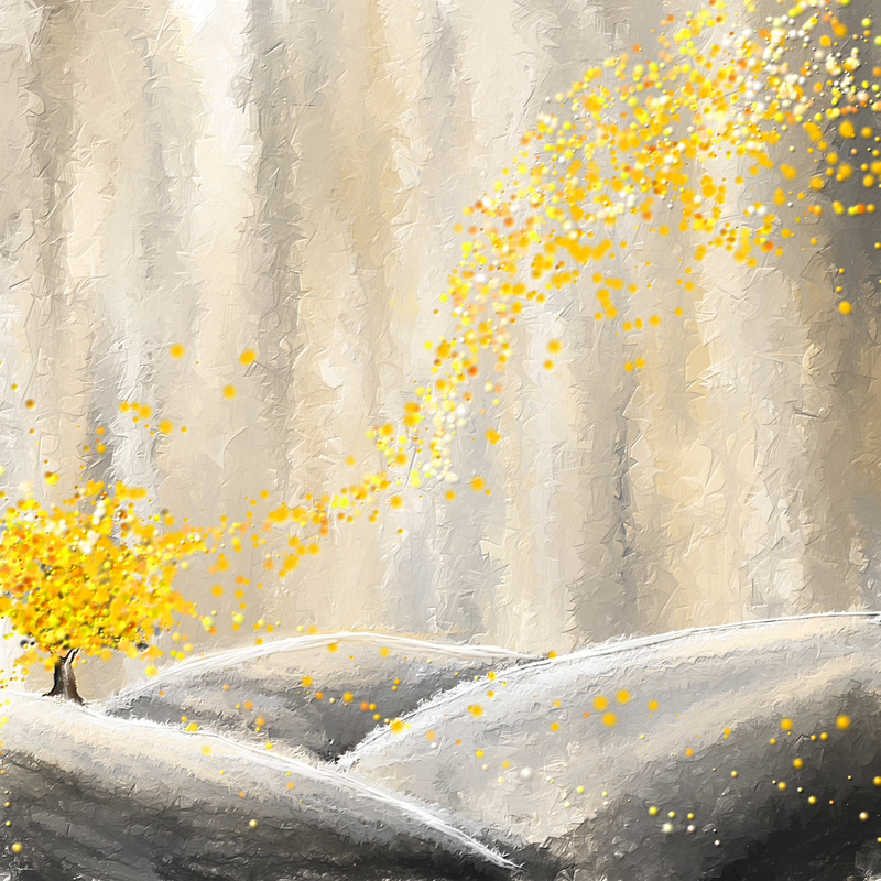 Yellow And Gray Landscapes