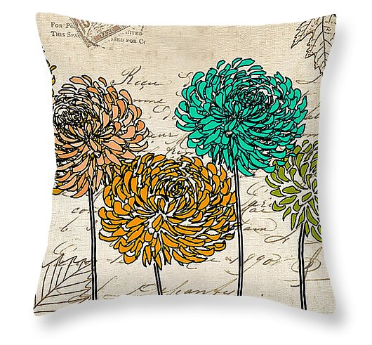 Turquoise and Peach Pillows