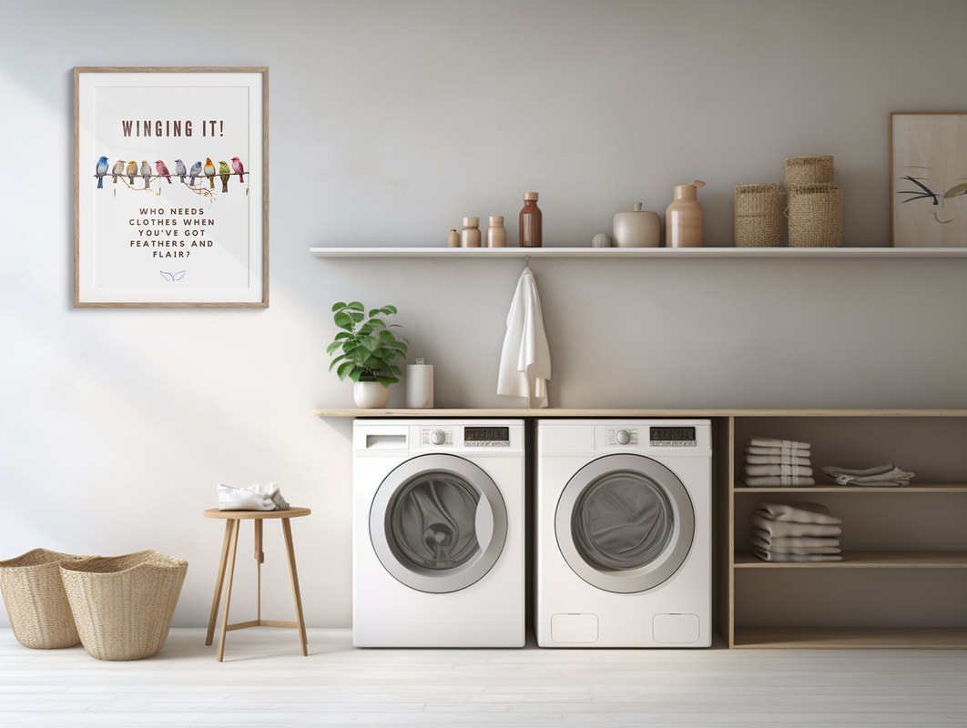 Colorful Laundry Room Art