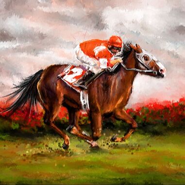 Kentucky Derby Horse Racing Art