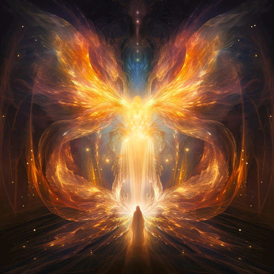 angels abstract art