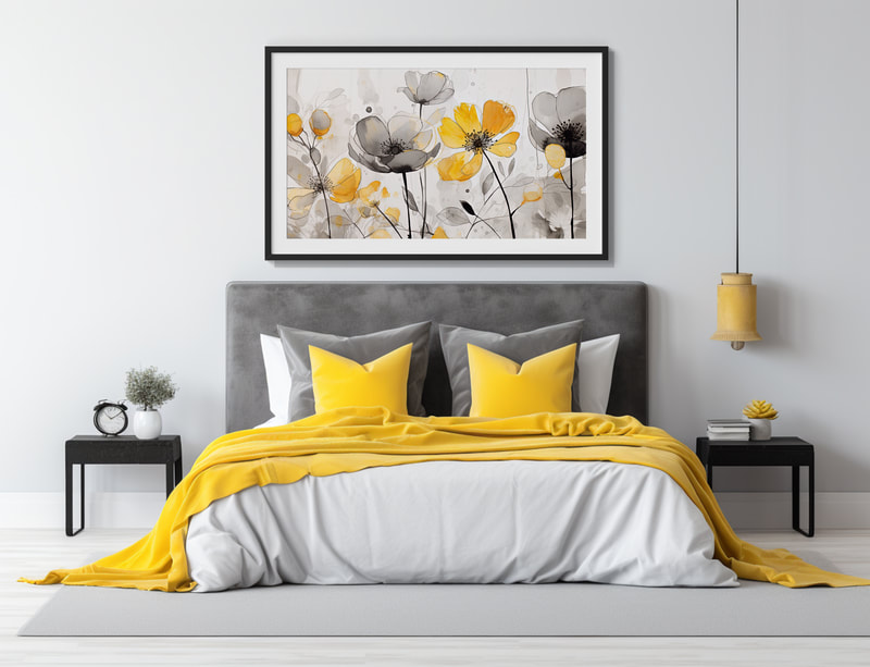 Yellow Poppies Modern Art